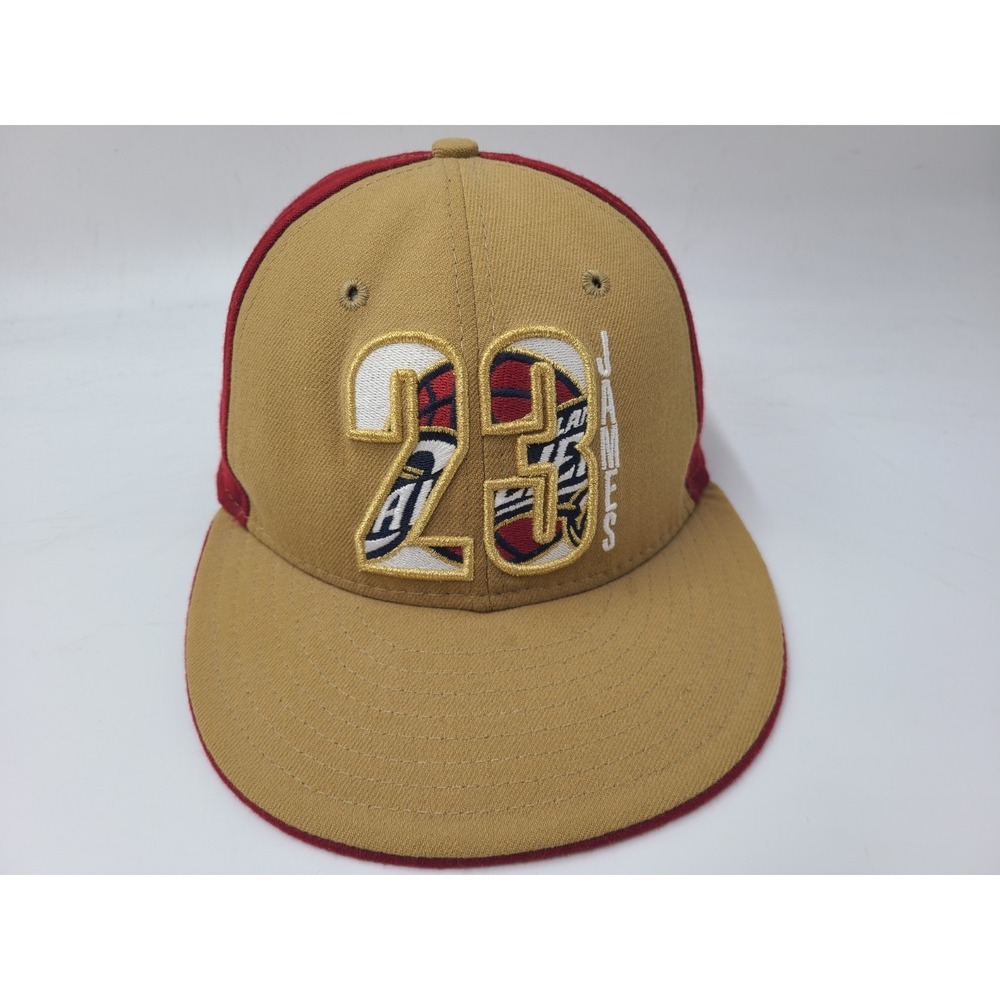 Vtg Cleveland Cavaliers LeBron James #23 New Era 59Fifty Fitted 7 1/8 Hat Cap